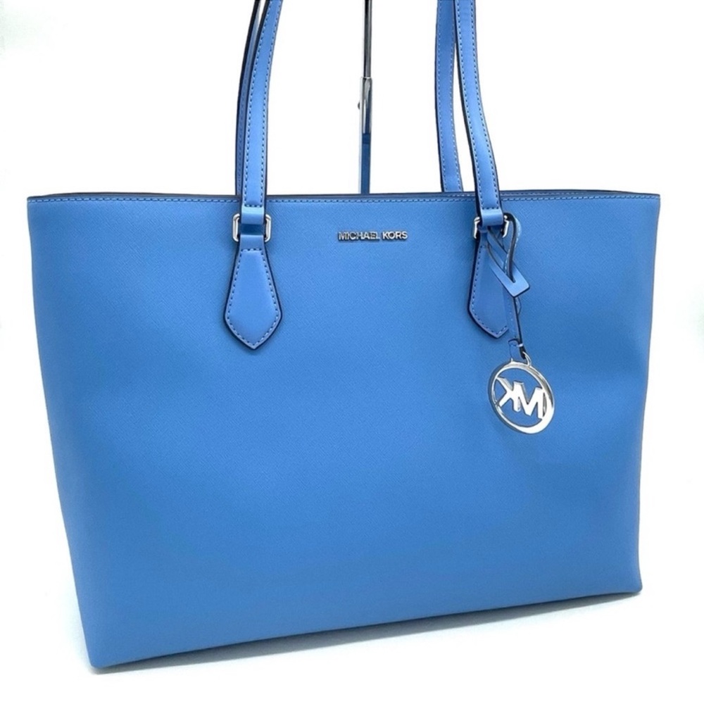 Michael Kors Bag Large Sheila Mf Tote Bag South Pacific Blue - Picture 8 of 13